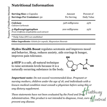 Serotonin Booster with Calcium  - Healthway Montreal