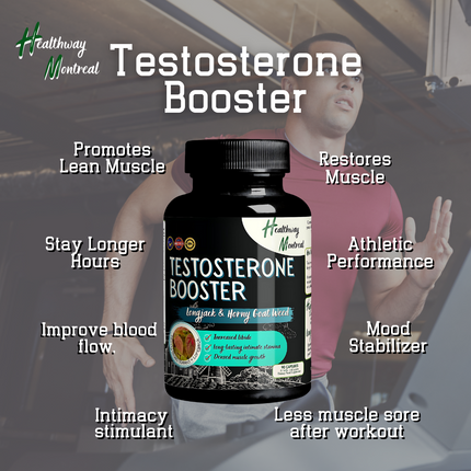 Testosterone Booster with Longjack & Horny Goat Weed - Healthway Montreal