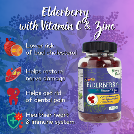 Elderberry with Vitamin C & Zinc - Healthway Montreal